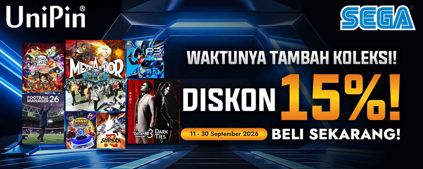 Waktunya Tambah Koleksi Game SEGA dengan Diskon 15%!
